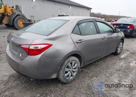 2016 Toyota Corolla Le z USA, uszkodzony, nr VIN 2T1BURHE9GC659275
